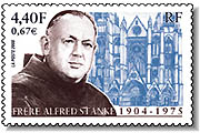 Un timbre en mmoire du frre Alfred STANKE - Le franciscain de Bourges.
